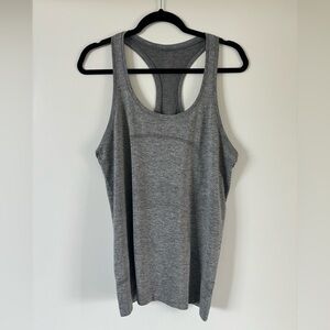 Swiftly Tech Racerback Tank Top, Hip Length, Size 10, Gray